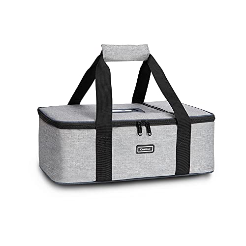 Isulated Lunch Bag Insulated Casserole Carrier For Picnic Potluck Beach Day Trip Camping Hiking Cooler Bag Gray Tote #TOP7