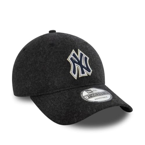 New Era New York Yankees Gorra MLB béisbol Gorra para Fans Ajustable sin Estructura NY 9Twenty Sombrero Negro - imagen 3