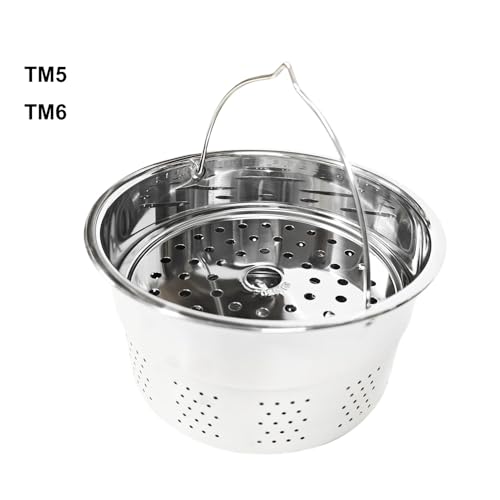 Cesta al vapor de acero inoxidable compatible con Thermomix TM5 TM6 TM7 olla arrocera 7