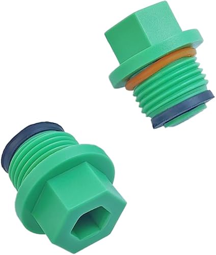 Miniatura 6 de Qrity 8 tapas roscadas de 12 pulgada, tapa de montaje de tubería, tapas de tuerca hexagonales, sello de tapa de drenaje, tapa de corte de trampa con