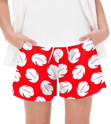 Image of AOBUTE Kid July 4th Shorts Quick Dry Hawaiian No Liner Swim Trunk with Pockets 5-14 Years