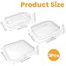 3 PCS Clear Hard Shell Zipper Case, Waterproof Toy Storage Bags Clear Zip Bags for Toys Travel Double Zippered Pencil Cases for Makeup Toiletries Building Blocks (L+M+S)