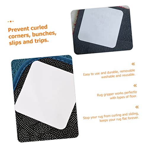 Ciieeo 12 Peças Adesivos Antiderrapantes Para Carpetes Fita Adesiva Branca Para Pisos De Madeira Rol