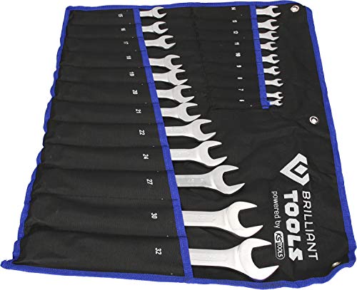 Brilliant Tools Combination wrench set, 21-pcs
