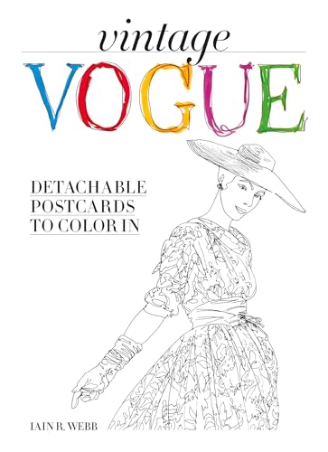Vintage Vogue: Detachable Postcards to Colour in