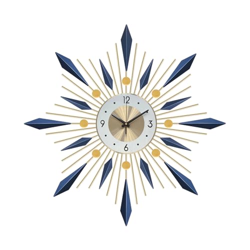 Ergocar Orologio da parete, orologio da parete decorativo grande elegante e semplice da cucina, orologio da parete moderno silenzioso in metallo senza ticchettio, adatto per soggiorno, ufficio