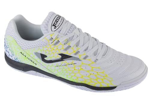Joma Maxima 2532 IN MAXW2532IN, Herren, chaussures de foot en salle, Blanc, 44 EU