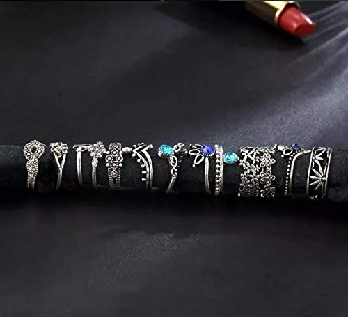 KIT ANÉIS FALANGE JOIAS PANDORA JOGO COM 13 ANEIS C5634