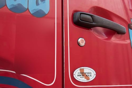 Image of Certified Dirty Idle Truck Decal Sticker for Diesel Trucks, 6 x 4 Inch, 2-Pack