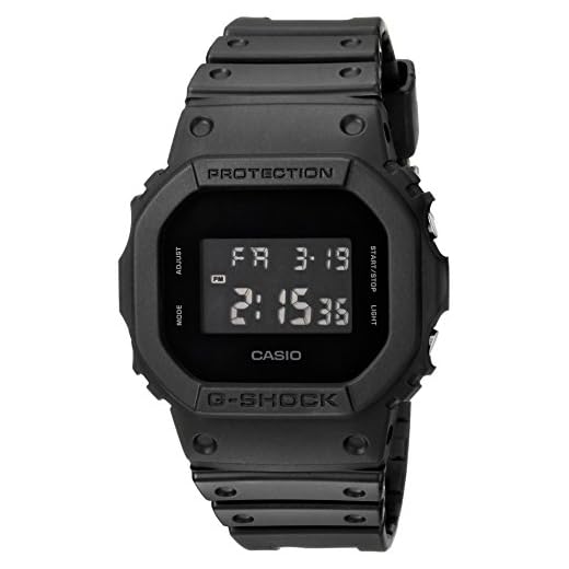 CASIO G Shock Quartz Watch with Resin Strap, Black, 30 (Model: DW-5600BB-1CR)