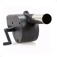 Soprador Manual para Churrasqueira, Fole de Ar para Carvão, Preto