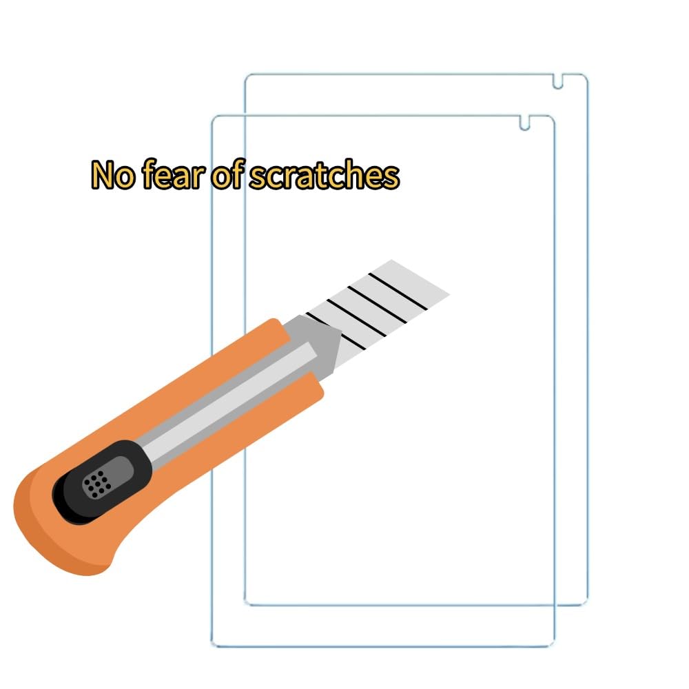 Paquete de 2 protectores de pantalla para URAO C107 10.1 pulgadas Android Tablet Película de vidrio templado antiarañazos, antipolvo/dureza 9H Ultra HD Película templada 2