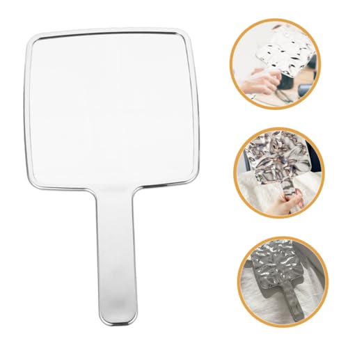 Espejo de Maquillaje Portátil Happyyami con Asa Plata miniatura 4