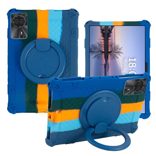 Funda para TABWEE W90 11'' Silicona de Alta Resistencia y Soporte de Policarbonato Azul Oscuro