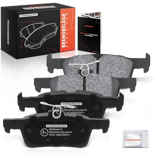Image of Frankberg Brake Pad Set Includes 4 brake pads Rear 1610814180 1619791380