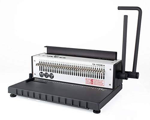 PAVO HD Wire Binder Drahtbindegerät Metall, für Rechtecklochung, bis 130 Blatt