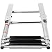 Amarine Made Boat Ladder, 3-Step Under Platform Slide Mount Boat Boarding Ladder, Telescoping, Stainless Steel