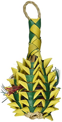 Bonka Bird Toys 03364 Small Foraging Pineapple Bird Toy Parrot Medium Planet Pinata Large Cockatiel Pleasure Parakeet Forage Chew Conure Playground Wood Pet Stuffed Treat Macaw #TOP7