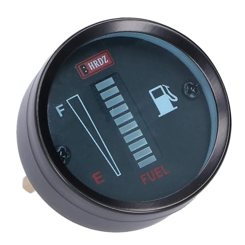 Indicador de combustible LED para rutas nocturnas en motocicleta con reloj de 52 mm DC12V