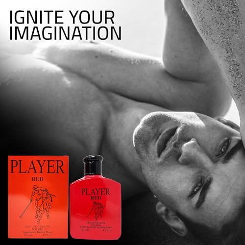 A Center Cologne For Men Player Red Natural Spray Classic Long Lasting Scent Wonderful Fragrance Gift Eau De Toilette Men Perfume For Daily Use 3.4 Fluid Ounce thumb #3