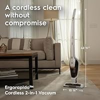 Electrolux Ergorapido Cordless 2-in-1 Vacuum Cleaner with High Suction Power and 180° EasySteer Mobility, 48-Minute Run Time, 2 Power Modes, Satin White — image 4