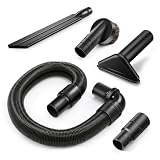 HappyAlley 1.5 Inch Vacuum Attachment Kit, Flexible Hose with Crevice Tool Brush Upholstery Nozzle Adapter, Compatible with ProTeam Backpack Vacuum, Compatible with Hoover C2401