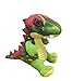 dino Peluche de Dinosaurio T-Rex Tiranosaurus - Calidad Super Soft (20cm, Verde/Rojo)