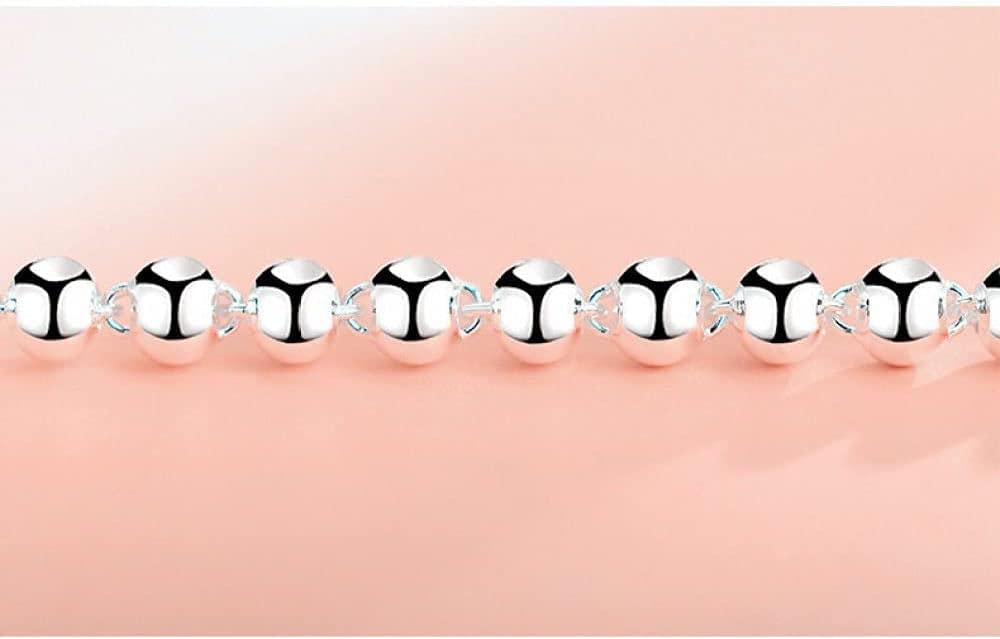 Bracciale regolabile,bracciale in argento sterling,bracciale in argento sterling S990 da donna Bracciale in argento vintage cinese con perline Bracciale dell'amicizia in argento sterling Sorella gioie