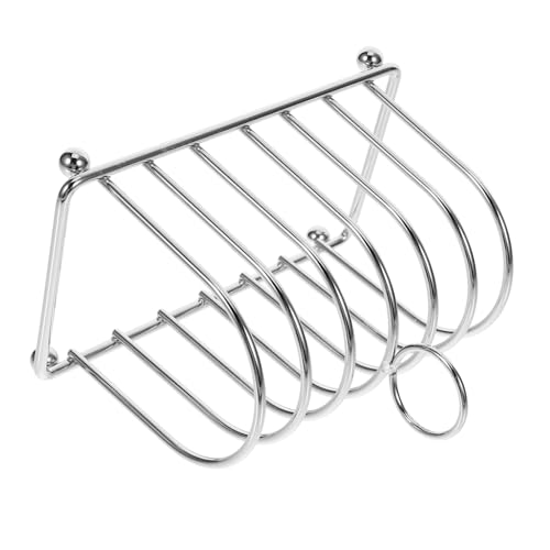 OFFSCH Metal Toast Holder Desktop Toast Rack Black Bread Rack Sturdy Construction Daily Use