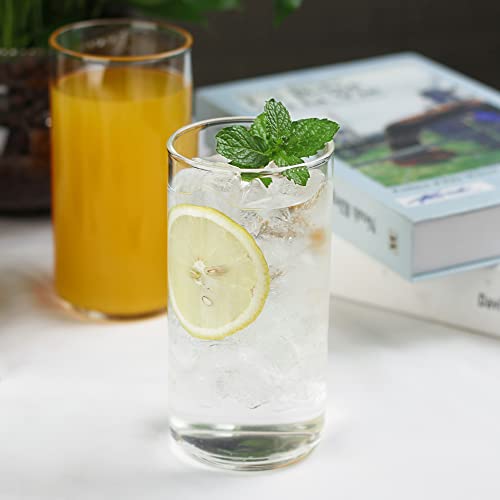 Luxu Drinking Glasses 19 Oz, Thin Highball Glasses Set Of 4,Clear Tall Glass Cups For Water, Juice, Beer, Drinks, And Cocktails And Mixed Drinks #TOP6