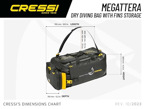 Bolsa de buceo impermeable Cressi Megattera: macuto estanco para snorkel y mar 5