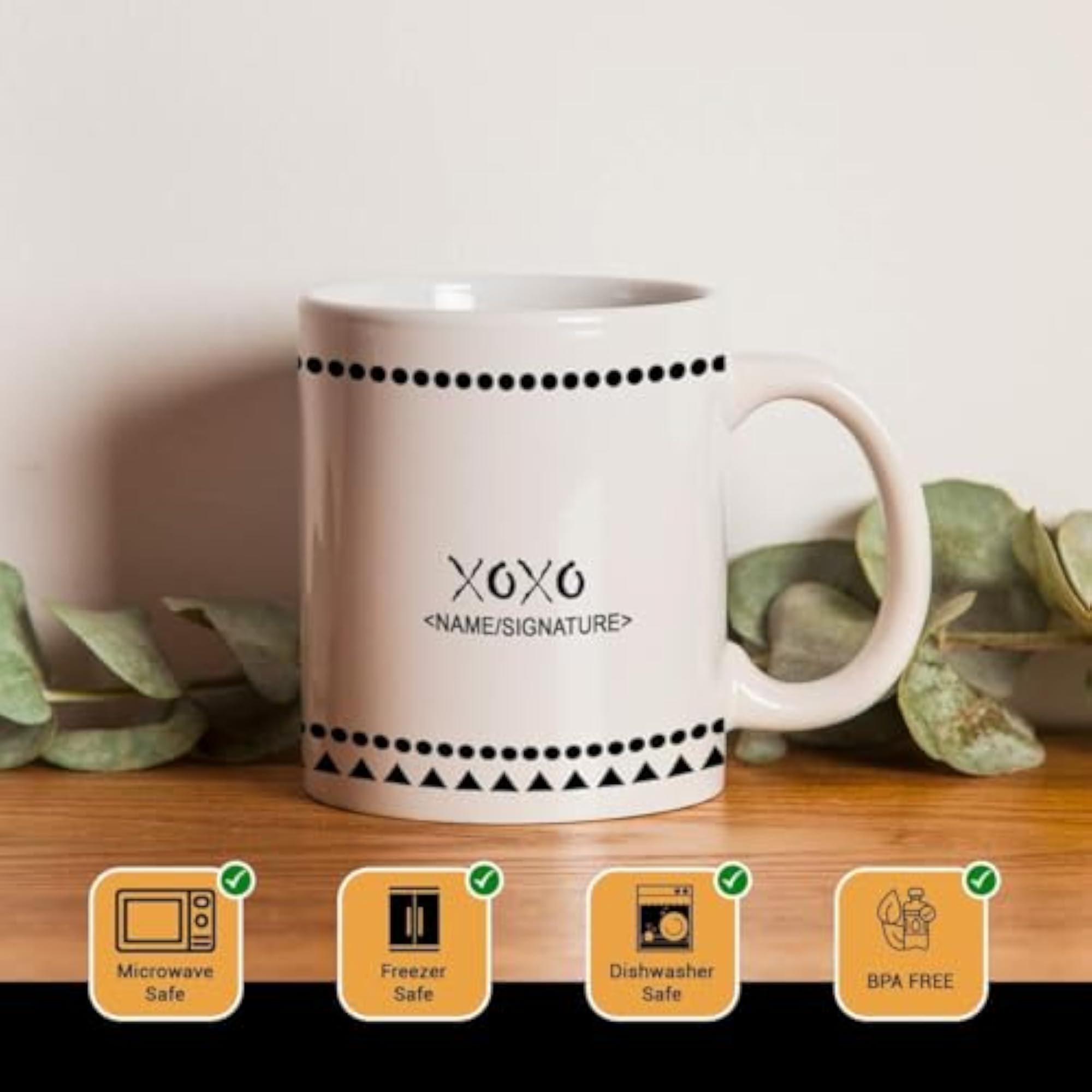 Personalised Couple Coffee Mug Set, Hubby Wifey Design