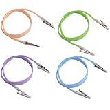 HOMMDECO 4PCS Farbe Lätzchen Clips Silikon Lätzchen Clips Maskenclips Weiche und biegsame Zahnlatzclips Zahnärztliches Mundpflegezubehör Serviettenclips für Jugendliche, Erwachsene und ältere Menschen