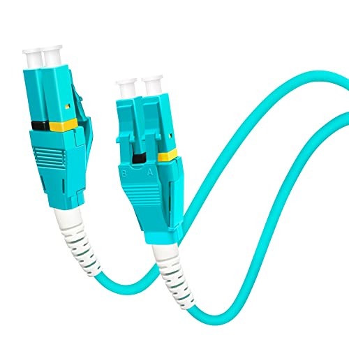 Bangun 1m (3ft) Uniboot LC to LC 10G OM3 Fiber Patch Cable, Multimode Duplex Fiber Optic Cable...