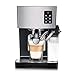 cvhtroe Macchina per caffè Espresso Tradizionale a Pompa, Macchina per caffè Espresso da 1240 Watt 19 Bar, Serbatoio dell'Acqua per Bottiglia di Schiuma di Latte Rimovibile con Pulizia Automatica