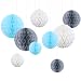 Produktbild Feelshion 9 Stü. Wabenball Set Pompoms Honigwabe Dekoration Partydekoration für Baby Shower Geburtstag