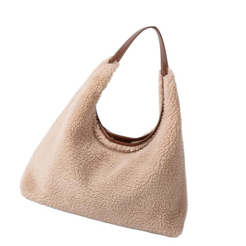 Sac à main en peluche cœur petit sac à bandoulière zippé tendance