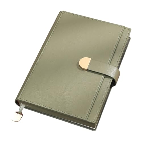 Hardcover PU Leather Notebook 300 Pages Lined Button Closure Portable Journal for Writing Note Taking 145x212mm Professional Bus