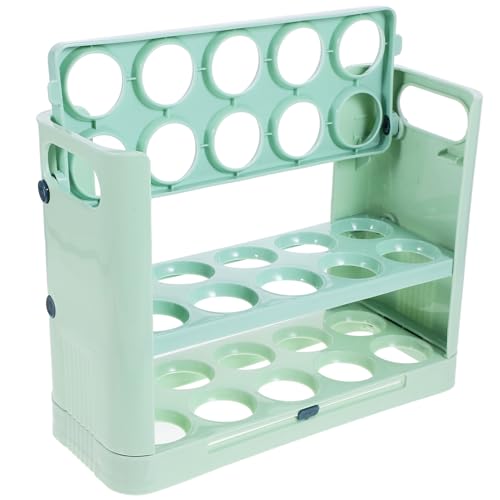 TOVINANNA Refrigerador Puerta Estante Tres Organizador Huevos Plástico Seguro Para Cocina Hogar Compatible Puertas Frigoríficos