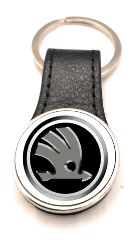 Print Corner Porte-clés Acier/Simili Cuir Road Runner compatible - Skoda