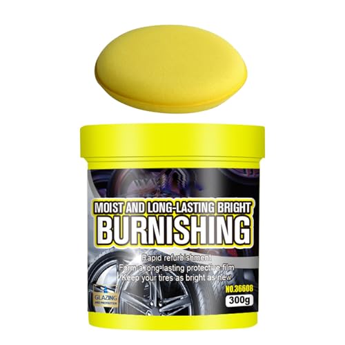 Storage Bag Pastas de mantenimiento de neumáticos de 300 g para un nuevo aspecto y durabilidad mejorada, cuidado eficaz, resistencia al agua, fácil aplicación, pulidor de neumáticos automotrices