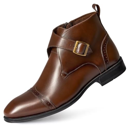 Image of Arkbird Men's Dress Boots Genuine Leather Ankle Boot for Men Classic Casual Oxford Style Footwear