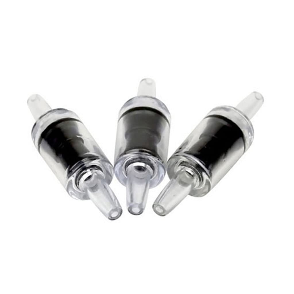 10 Pack Aquarium Check Valves Clear Way Non-Return Check For For Fish For Black/Red/Whit