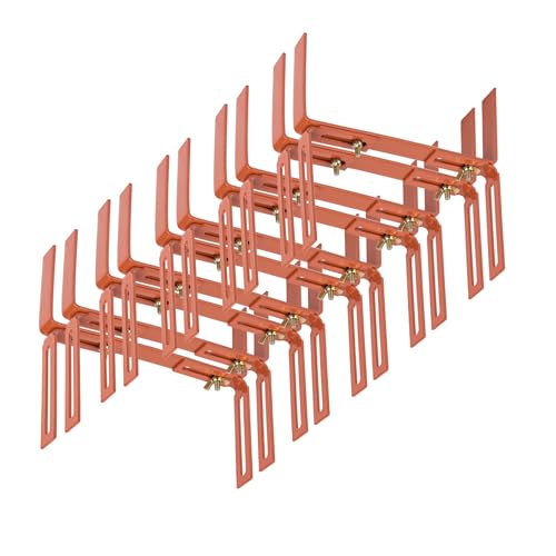 BigDean 10 Stück Blumenkastenhalter terrakotta Standard H-Form Kasten...