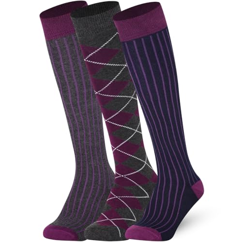 Image of Mysocks Unisex Extra Fine Combed Cotton Knee High Socks, Hand Linked Toe, Soft Latex Band