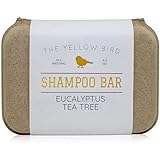 The Yellow Bird Eucalyptus Tea Tree Shampoo Bar. All Natural & Organic Ingredients. Sulfate Free, Detergent Free, Color Safe, and Silicone Free. Vegan, Plastic Free, Zero Waste Shampoo Soap