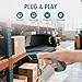 Upgraded Industrial Barcode Scanner2D/1D Dua Reading,Screen/PaperBarcode Compatible, USB Wired Plugand Play, Works with Computer, POSMac, Universal for Warehouse,Logistics, Supermarket, Library