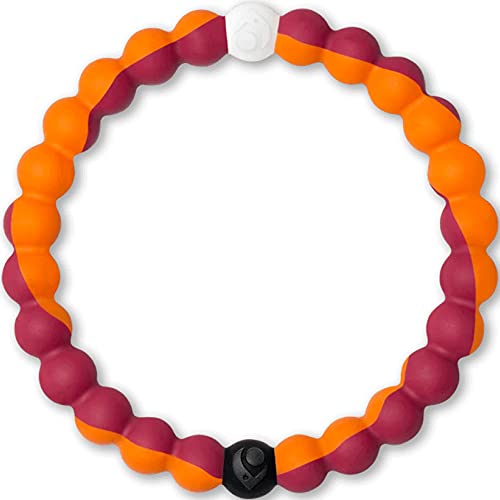 Lokai Virginia Tech Hokies, SIlicone Bead Bracelet for Men and Women, Small, 6 Inch