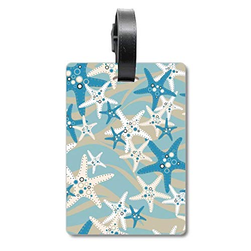 Étiquette d'identification pour valise Discover World étoile de mer accessoire de bagage cabine