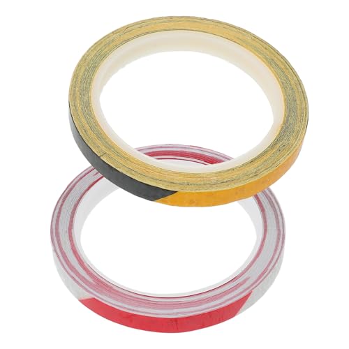 BCOATH 2Rolls Reflective Bicycle Stickers Warning Reflective Tape for Enhanced Night Visibility Bike Decoration Stickers Colors